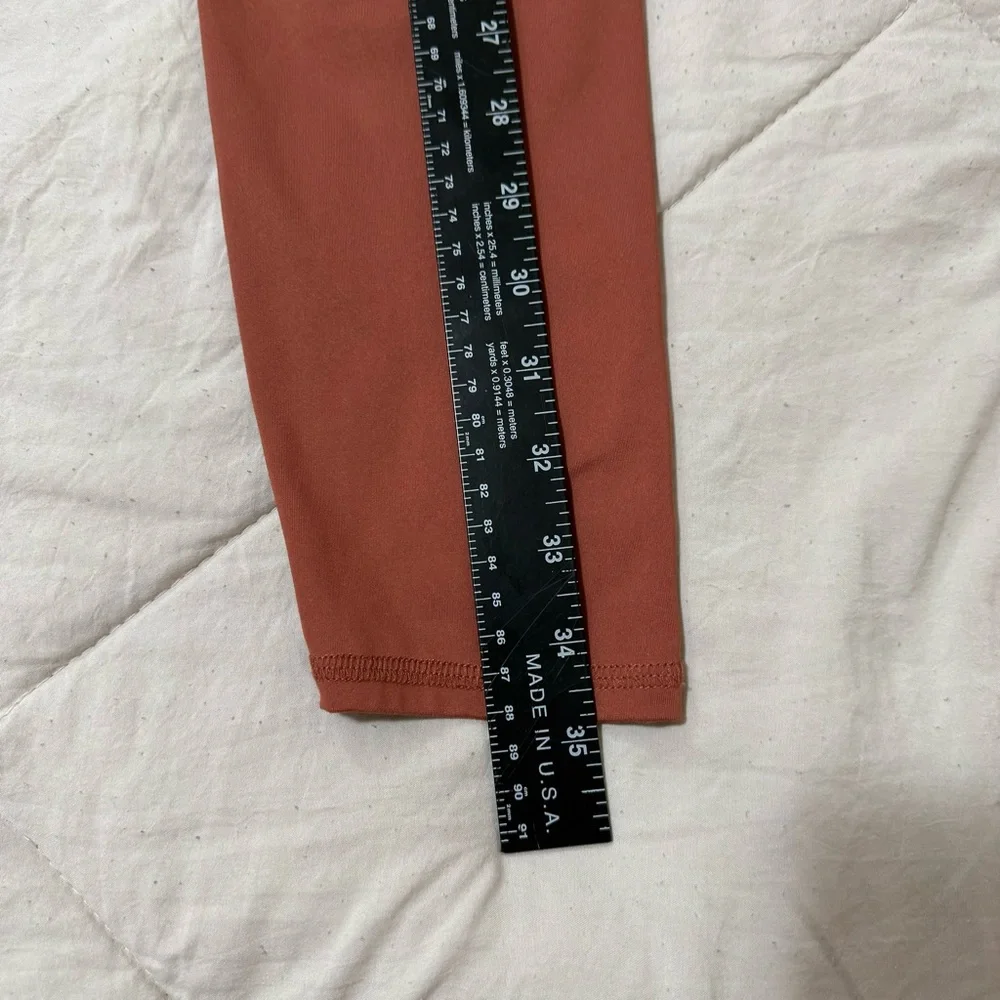 Madewell MWL Women’s Athletic Leggings Dusty Rose Red Activewear Size XS - Picture 6 of 8